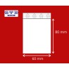 Sachet ZIP 60 x 80 mm 50 microns par 1000