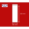 Sachet ZIP 80 x 250 mm 50 microns par 1000