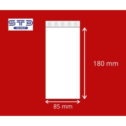 Sachet ZIP 85 x 180 mm 50 microns par 1000