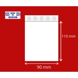 Sachet ZIP 90 x 110 mm 50 microns par 1000