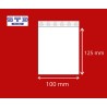 Sachet ZIP 100 x 125 mm 50 microns par 1000