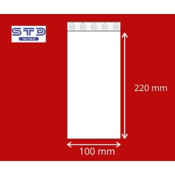 Sachet ZIP 100 x 220 mm 50 microns par 1000