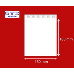 Sachet ZIP 150 x 180 mm 50 microns par 1000