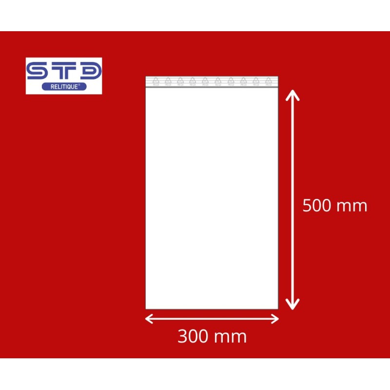 Sachet ZIP 300 x 500 mm 50 microns par 1000