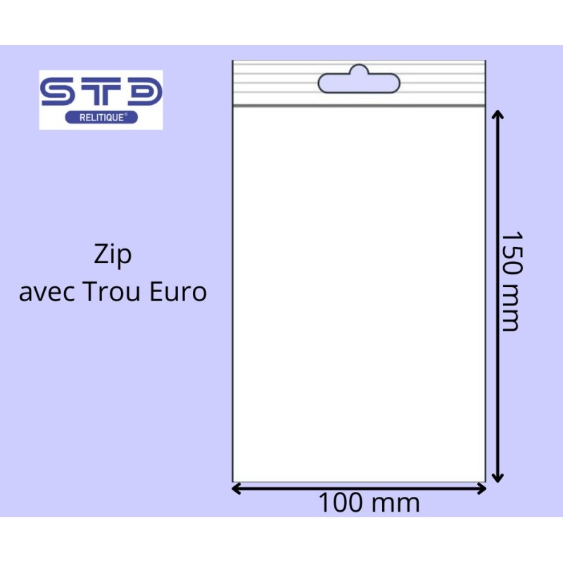 Sachet Zip transparent - 50 microns - Carton de 1000 sur
