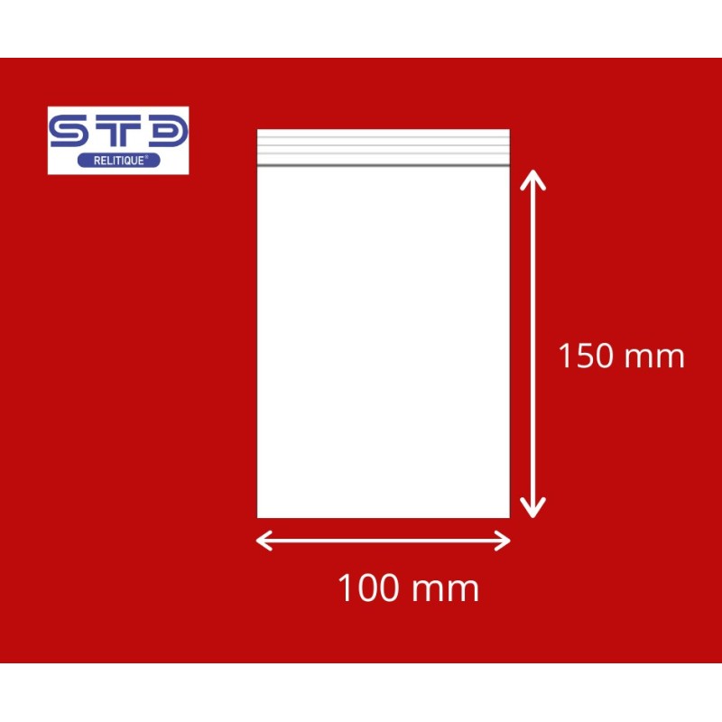 Sachet ZIP 100 x 150 mm 90 microns par 1000