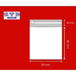 Rabat Adhésif 80 x 80 mm OPP 30 microns par 1000