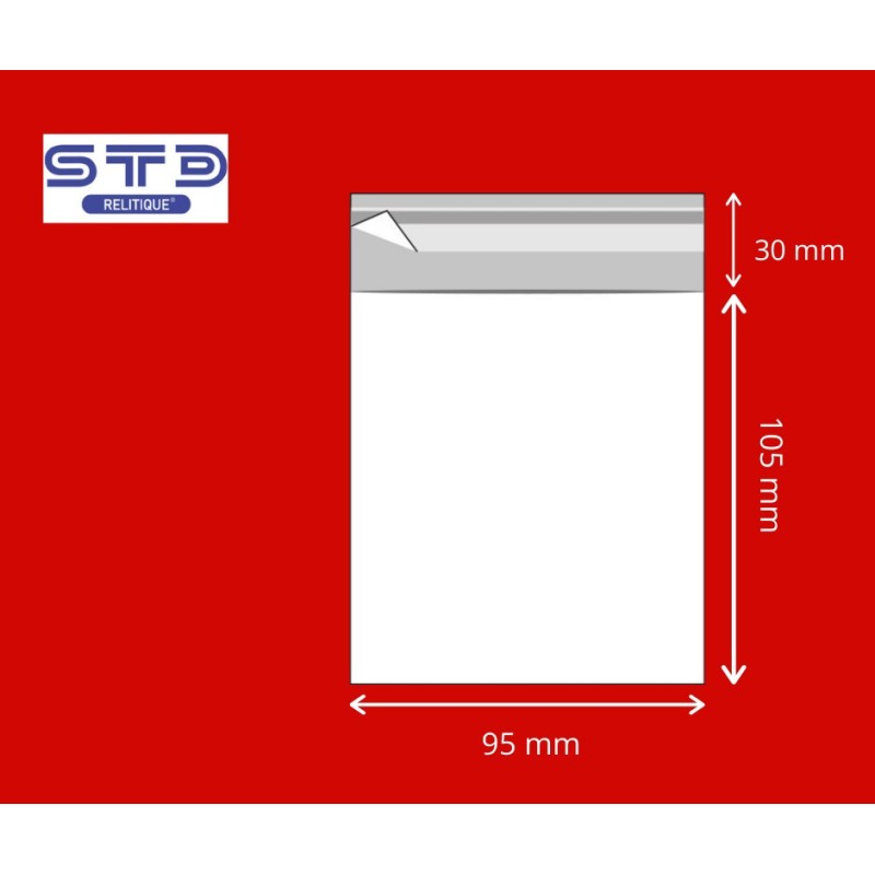 Rabat Adhésif OPP 30 microns 95 x 105 mm le 1000