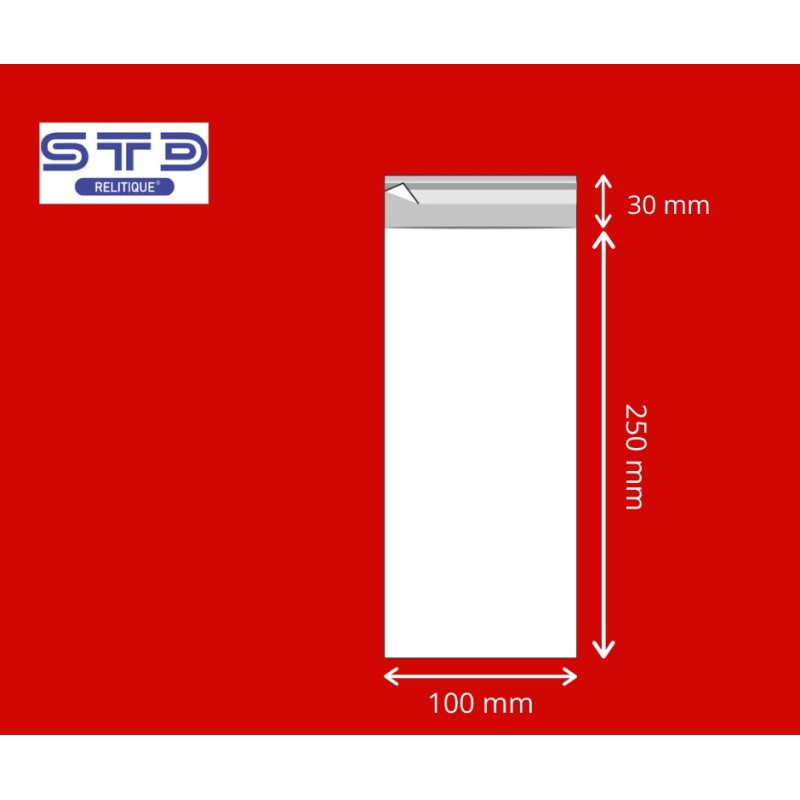 Rabat Adhésif 100 x 250 mm OPP 30 microns par 1000