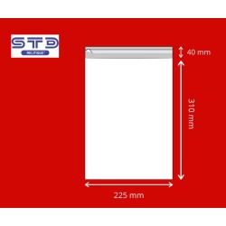 Sachet avec Rabat Adhésif 225 x 310 mm OPP 30 microns par 100