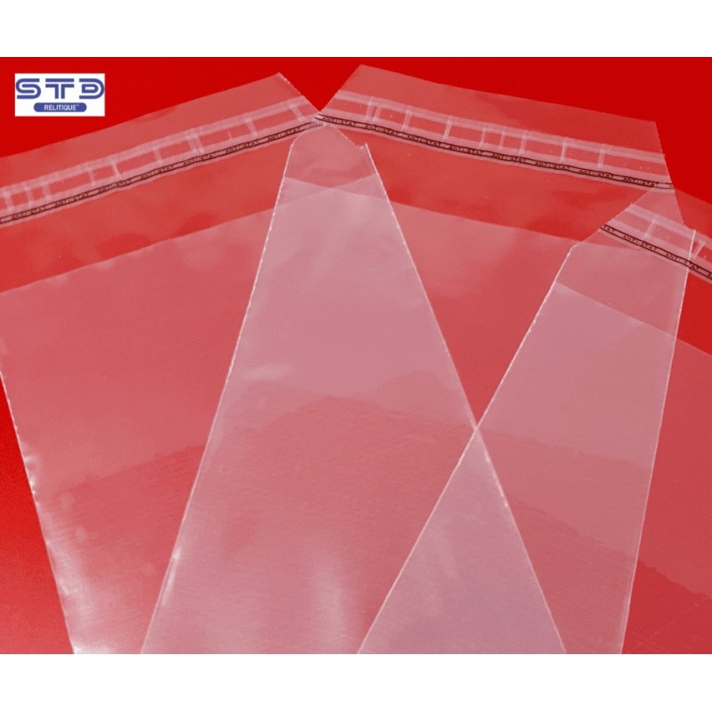 Lot de 1000 sachets plastiques sans fermeture 250x350mm épaisseur fine 25µ - La Poste