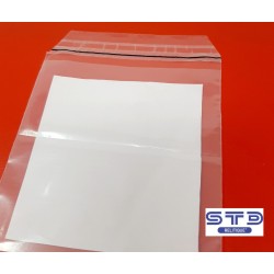 SACHET AVEC BANDE ADHESIVE 130 x 130 mm PE 50 microns par 1000