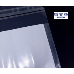 Sachet conditionnement plastique à fermeture adhésive 130 x 180 mm