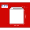 SACHET AVEC BANDE ADHESIVE 200 x 200 mm PE 50 microns par 1000