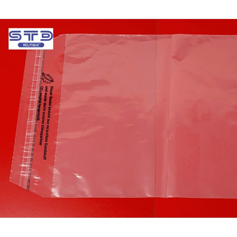 SACHET AVEC BANDE ADHESIVE 225 x 310 mm ECO PE 50 microns par 1000