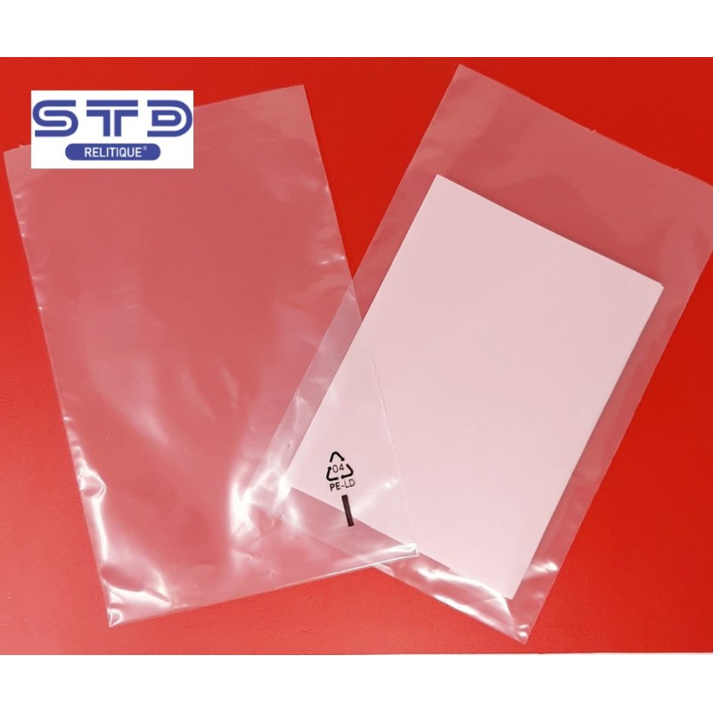 SACHET PLAT 40 x 60 mm PE 50 microns les 10 000