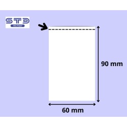 SACHET PLAT 60 x 90 mm PE 50 microns les 5000