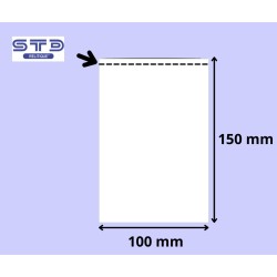 SACHET PLAT 100 x 150 mm PE 50 microns les 4000