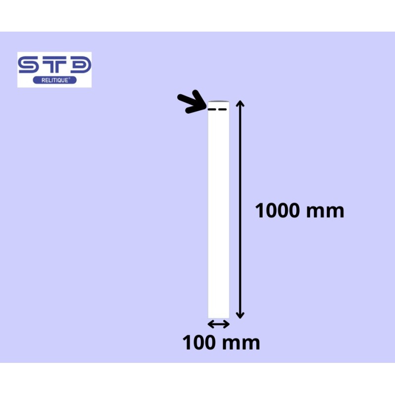 SACHET PLAT 100 x 1000 mm PE 50 microns le 500