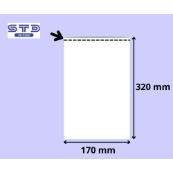 SACHET PLAT 170 x 320 mm PE 50 microns les 2000