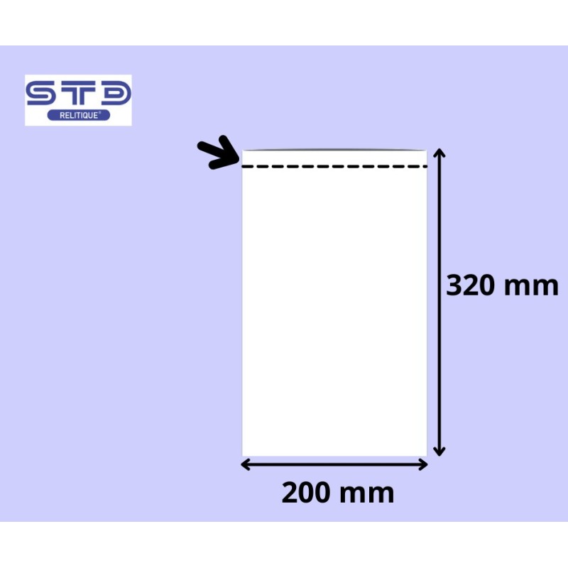 SACHET PLAT 200 x 320 mm PE 50 microns les 500