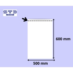 SACHET PLAT 500 x 600 mm PE 50 microns le 1000