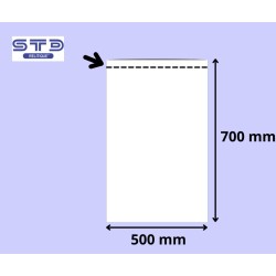 SACHET PLAT 500 x 700 mm PE 50 microns le 1000