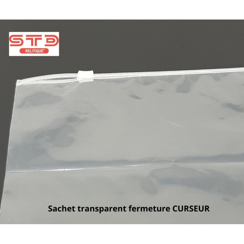 Sachet curseur 160 x 220 mm PE 60 microns par 100