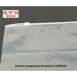 Sachet curseur 320 x 440 mm PE 70 microns PAR 100