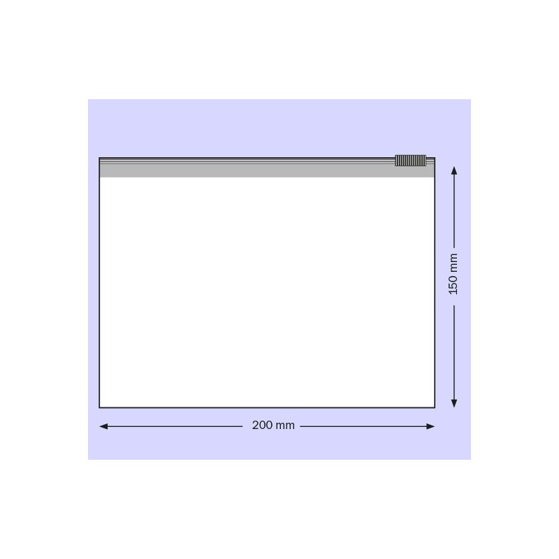 Sachet curseur 200 x 150 mm PE 60 microns par 100