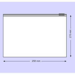 Sachet curseur 250 x 170 mm PE 60 microns par 100