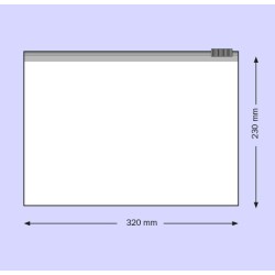 Sachet curseur 320 x 230 mm PE 75 microns PAR 100