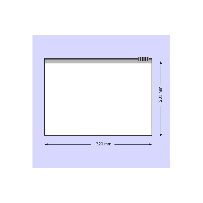 Sachet curseur 320 x 230 mm PE 75 microns PAR 100