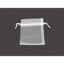 Sac Cadeau TISSUS ORGANZA  BLANC 150 x 200 mm PAR 50