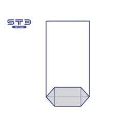 SACHET Transparent avec Fond 95 x 160 mm PAR 1000