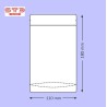 SACHET Transparent OPP Ouverture ZIP et Thermoscellable 110 x 185 mm par 1000