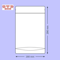 Sachet zip transparent | 150 x 180 mm | Lot de 1000