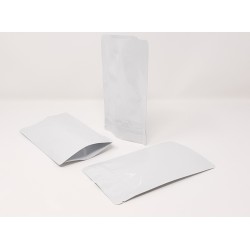 SACHET PET/PE/ALU BLANC Ouverture ZIP et Thermoscellable 250 x 340 mm/1000