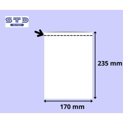 SACHET PLAT PP40microns 170 x 235 mm le 1000