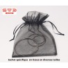 Sac Cadeau TISSUS ORGANZA NOIR 90 x 120 mm PAR 50