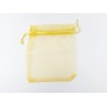 Sac Cadeau Tissus Organza JAUNE 75 x 100 mm PAR 50