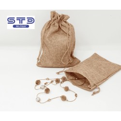 Sac Cadeau TISSUS TOILE DE JUTE 150 x 200 mm PAR 10