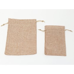 Sac Cadeau TISSUS TOILE DE JUTE 200 x 300 mm PAR 10