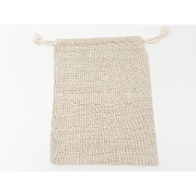 Sac Cadeau TISSUS EN LIN NATUREL 200 x 300 mm PAR 10