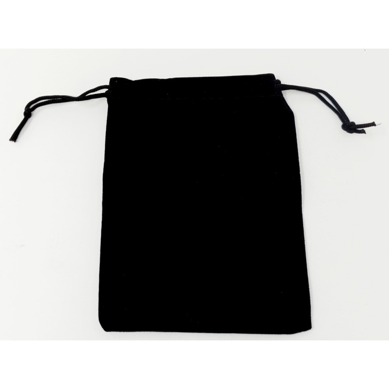 Sac Cadeau TISSUS VELOURS NOIR 100 x 130 mm PAR 10