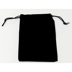 Sac Cadeau TISSUS VELOURS NOIR 60 x 80 mm PAR 10