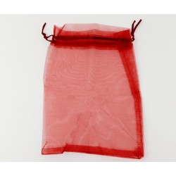 Sac Cadeau Tissus Organza ROUGE 150 x 200 mm PAR 50