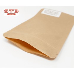 SACHET KRAFT SANS ALU Ouverture ZIP et Thermoscellable 85 x 140 mm PAR 1000