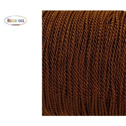 CORDE  EN BOBINE DOUBLE TORSADEE MARRON