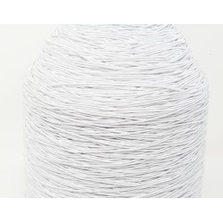 Elastique blanc rond 1mm en bobine de 1050 mètres